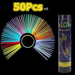 Peabownn 50 100 200 400pcs Glow Sticks Party Supplies