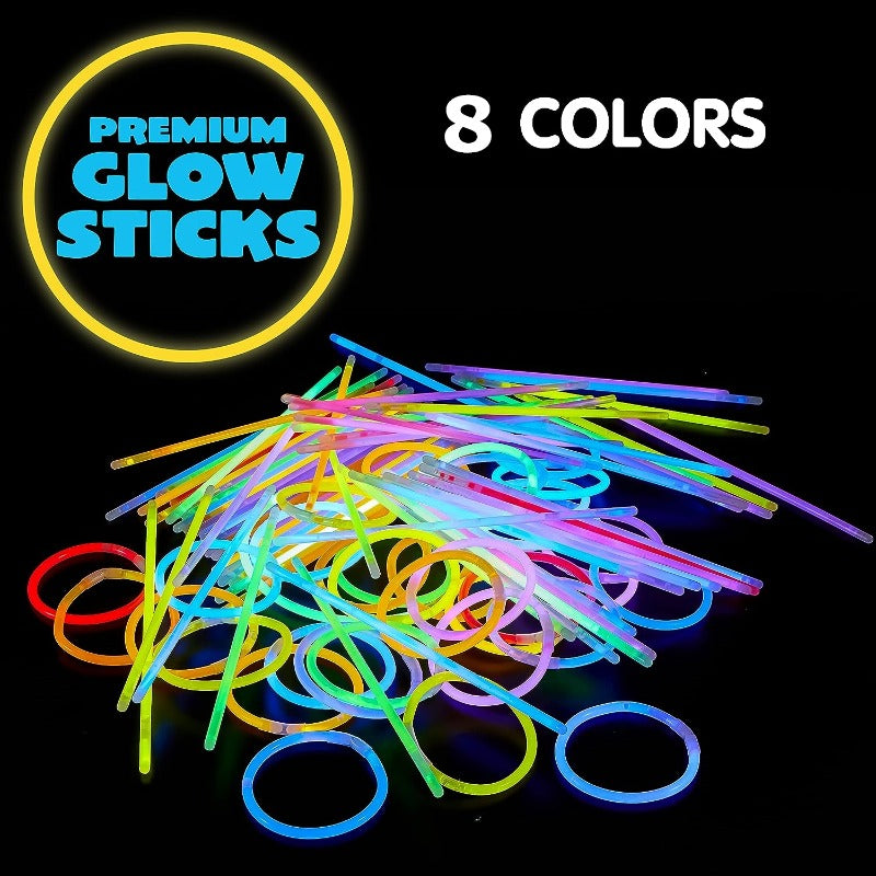 Peabownn 50 100 200 400pcs Glow Sticks Party Supplies