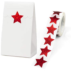 500pcs Christmas Stickers Colorful Stars Thank You Stickers Self adhesive Labels