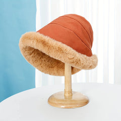 Cozy Fur Bucket Hat for Winter Fishing