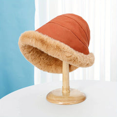 Cozy Fur Bucket Hat for Winter Fishing