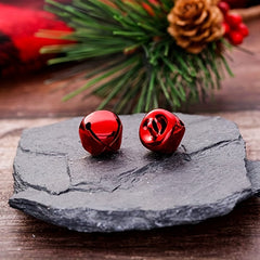 50 Red Bells for Holiday Decoration, DIY Crafts, Christmas Party & Tree Decor
