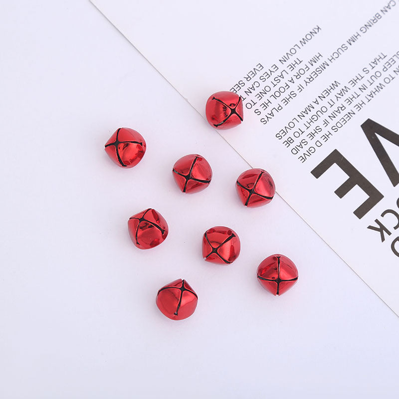 50 Red Bells for Holiday Decoration, DIY Crafts, Christmas Party & Tree Decor