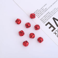 50 Red Bells for Holiday Decoration, DIY Crafts, Christmas Party & Tree Decor