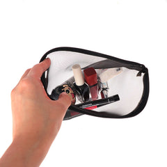 Travel Cosmetic Bag Zipper Mesh Toiletry Kits Storage Pouch Makeup Case