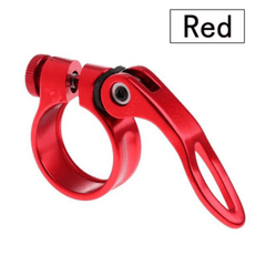 9mm Bike Seatpost Clamps Quick Release Lock Aluminum Alloy Saddle Clamp