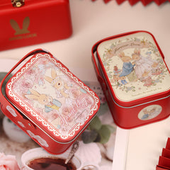 Twolf Rabbit Wedding Candy Biscuit Empty Box Round Box