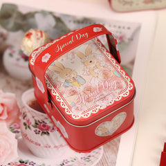 Twolf Rabbit Wedding Candy Biscuit Empty Box Round Box
