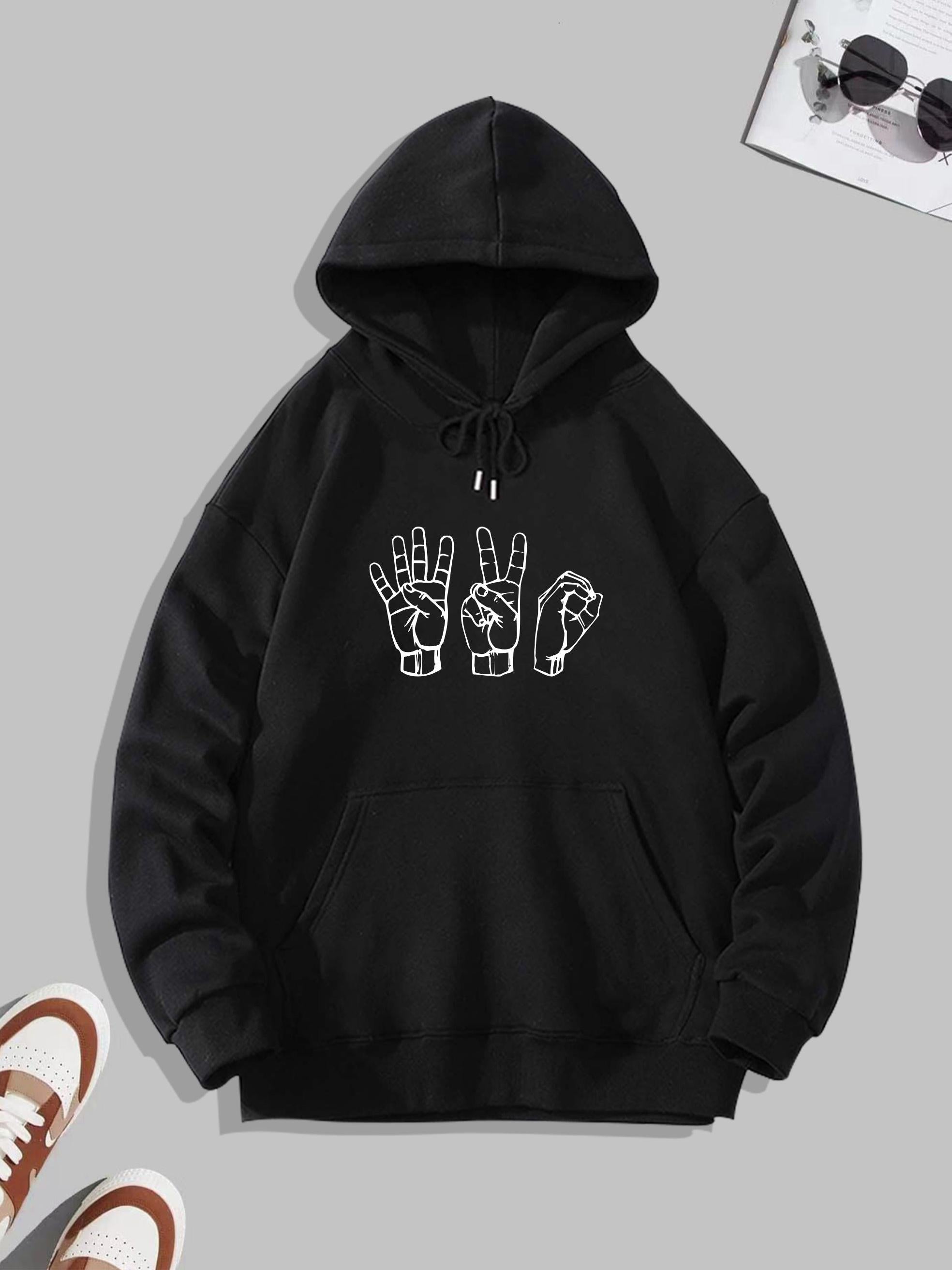 Men's Graphic Pullover Hoodie With Kangaroo Pocket