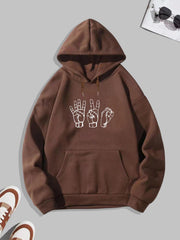 Men's Graphic Pullover Hoodie With Kangaroo Pocket