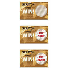 Scratch Off Sticker Labels - 2.54 cm Circle - Silvery