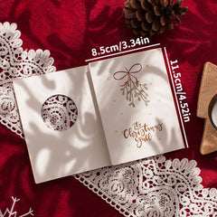6pcs Merry Christmas Greeting Cards With Envelopes Xmas Party Invitation Cards