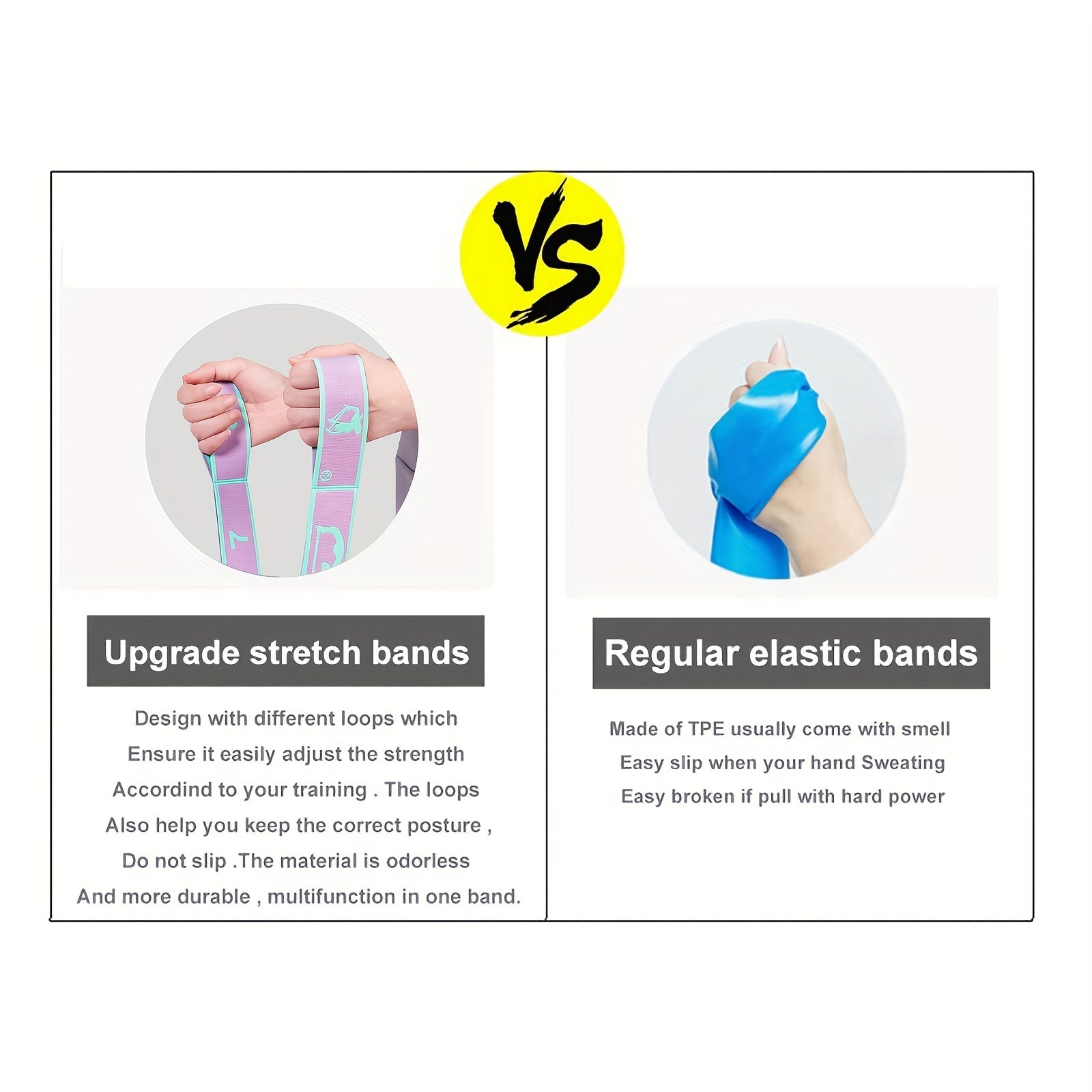 Yoga Stretch Strap Resistance Bands for Gym Dance Pilates