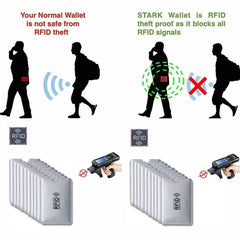 10pcs RFID Blocking Card Holders Anti Degaussing Anti Scan Aluminum Foil Case