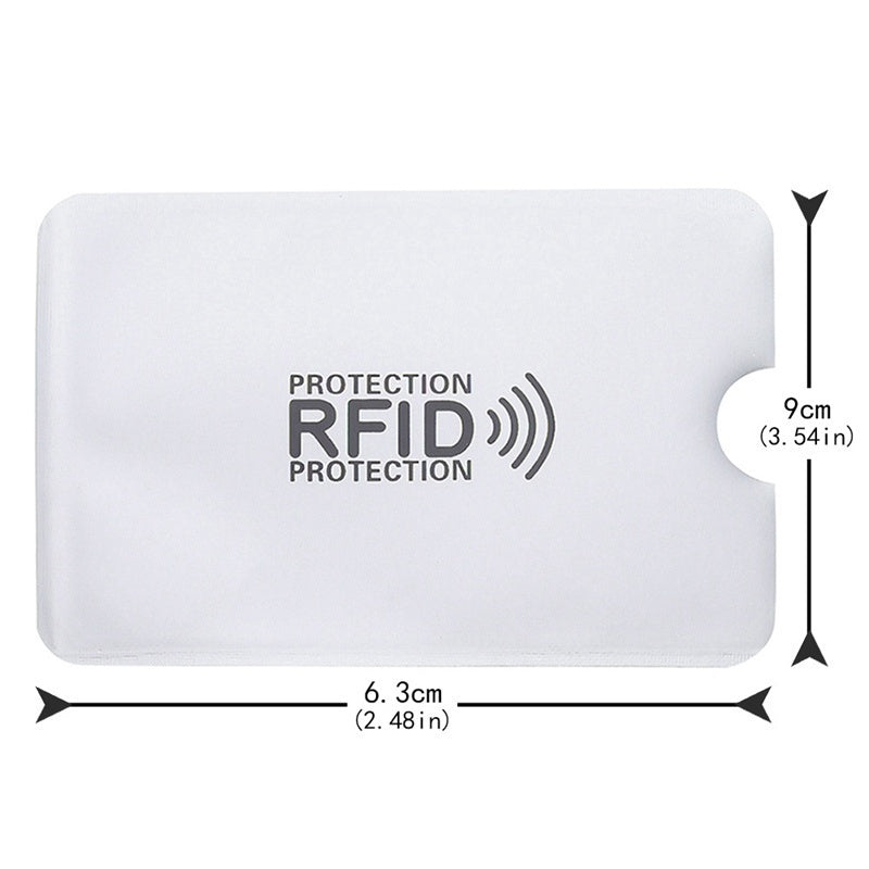 10pcs RFID Blocking Card Holders Anti Degaussing Anti Scan Aluminum Foil Case