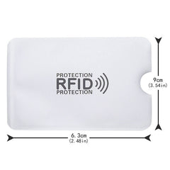 10pcs RFID Blocking Card Holders Anti Degaussing Anti Scan Aluminum Foil Case