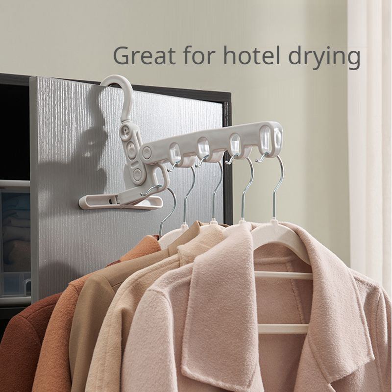 Foldable 5 Hole Hanger for Clothes Storage