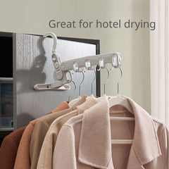 Foldable 5 Hole Hanger for Clothes Storage