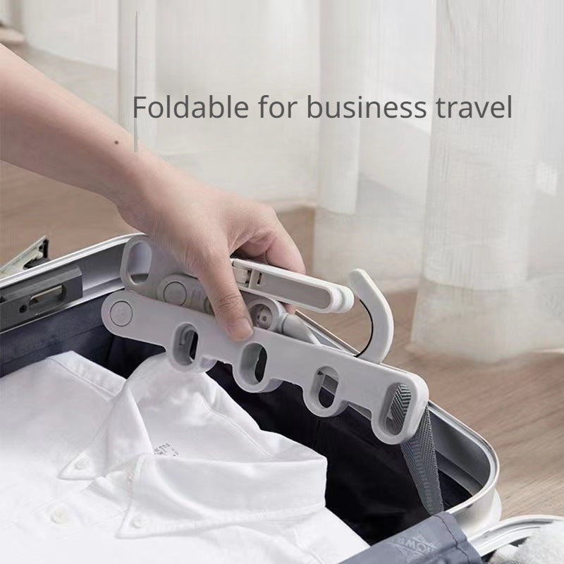 Foldable 5 Hole Hanger for Clothes Storage