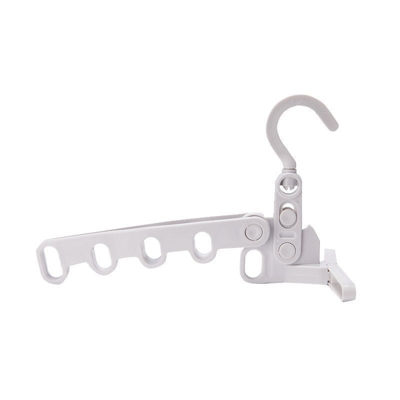Foldable 5 Hole Hanger for Clothes Storage