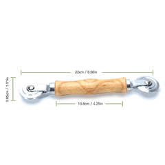 Wooden Handle Steel Wheels Spline Roller for Double Window Installation