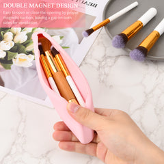 Travel Makeup Brush Holder Silicone Cosmetic Brush Bag