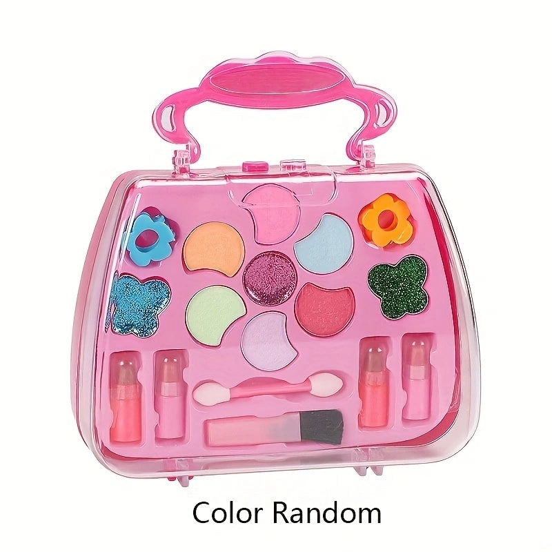 Kids Makeup Toy Set Handbag Cosmetics Box For Girls Play House Gift