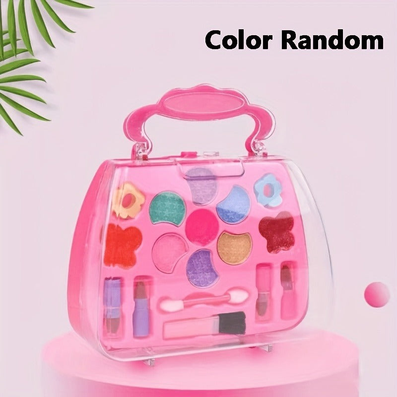 Kids Makeup Toy Set Handbag Cosmetics Box For Girls Play House Gift