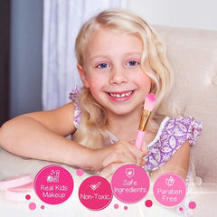 Kids Makeup Toy Set Handbag Cosmetics Box For Girls Play House Gift