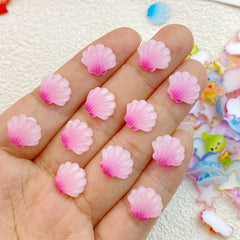 10pcs Cute Resin Mini Starfish Dolphin Shell Flat Back DIY Craft Accessories