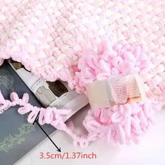 Coarse Yarn Finger Loops Yarn Donut Woven Ear Yarn for DIY Knitting