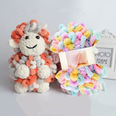Coarse Yarn Finger Loops Yarn Donut Woven Ear Yarn for DIY Knitting
