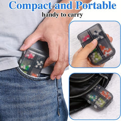 2pcs Pill Cases 4 Compartment Medicine Box Travel Size