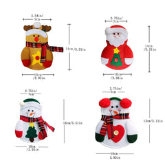 Christmas Snowman Cutlery Set Table Decoration Fork Bag Home Tableware