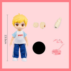 1/12 BJD Doll Anime Model with Head, Body, Clothes, Shoes