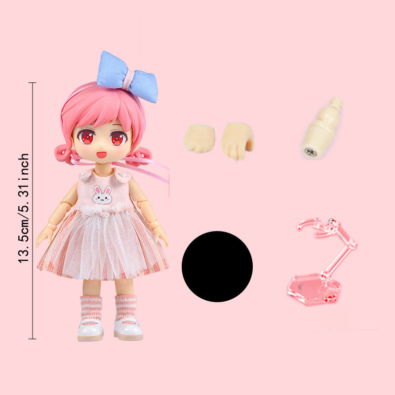 1/12 BJD Doll Anime Model with Head, Body, Clothes, Shoes