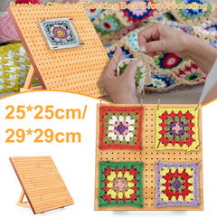 Adjustable Crochet Blocking Board Set With 20 Steel Rods