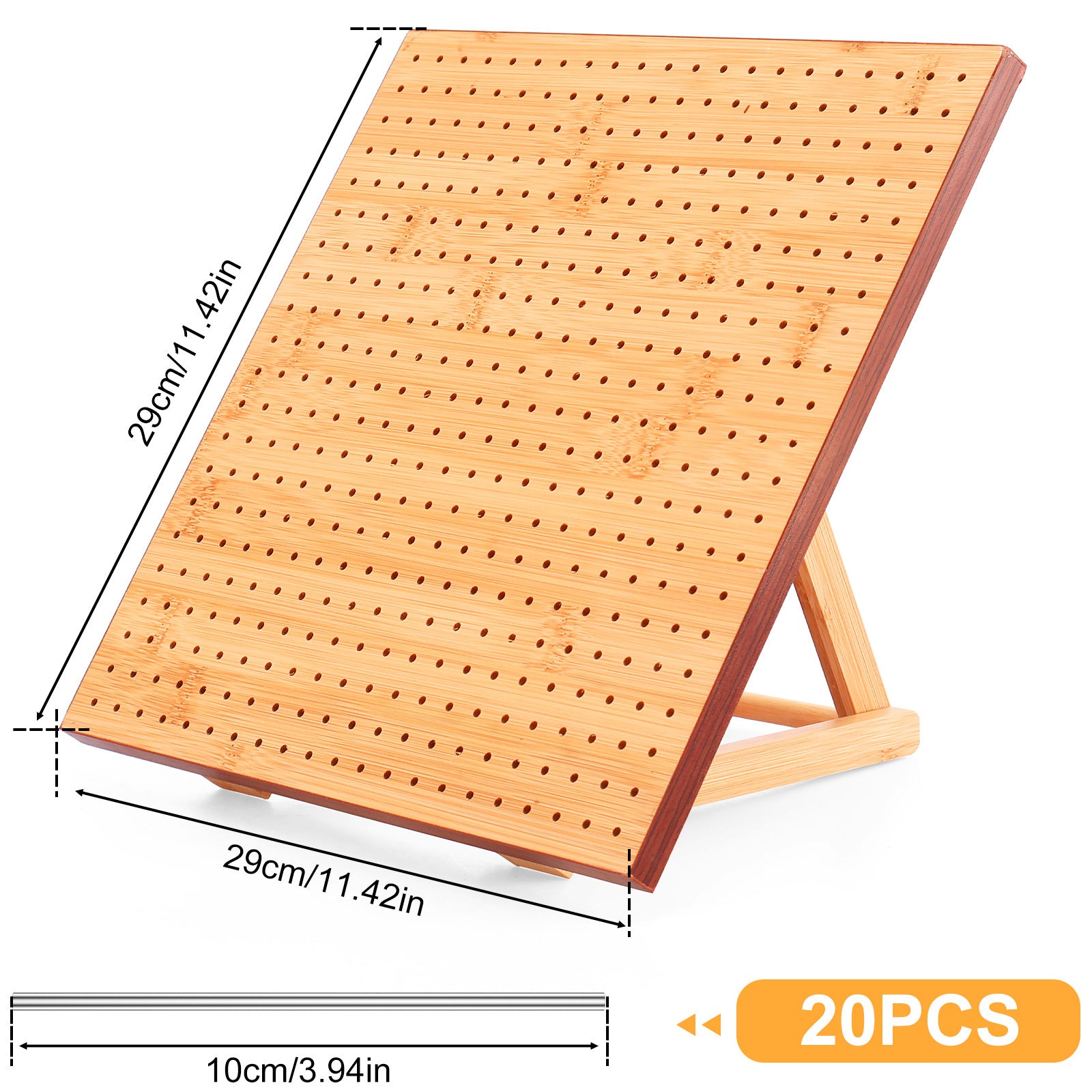 Adjustable Crochet Blocking Board Set With 20 Steel Rods