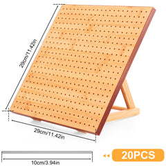 Adjustable Crochet Blocking Board Set With 20 Steel Rods