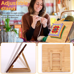 Adjustable Crochet Blocking Board Set With 20 Steel Rods