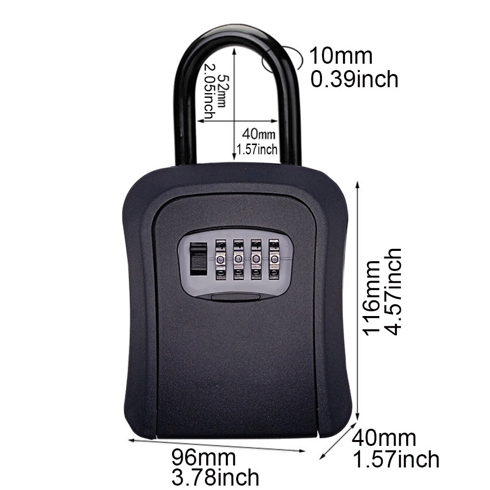 Outdoor Key Safe Lock Box Wall Mounted Password Box