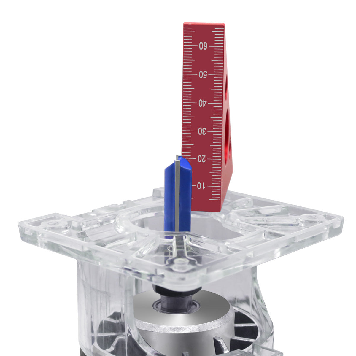 Aluminum Square Ruler Woodworking Triangle Inch and MM Scale Height Ruler