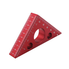 Aluminum Square Ruler Woodworking Triangle Inch and MM Scale Height Ruler
