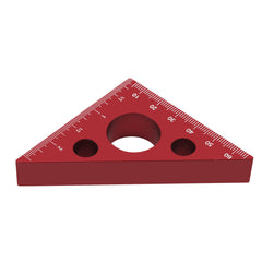 Aluminum Square Ruler Woodworking Triangle Inch and MM Scale Height Ruler