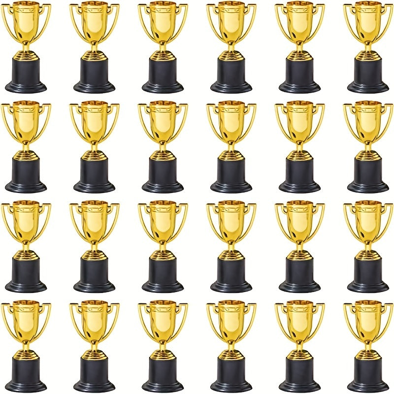 12pcs Plastic Mini Trophies for Party Props Rewards Competitions
