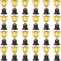 12pcs Plastic Mini Trophies for Party Props Rewards Competitions