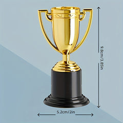 12pcs Plastic Mini Trophies for Party Props Rewards Competitions