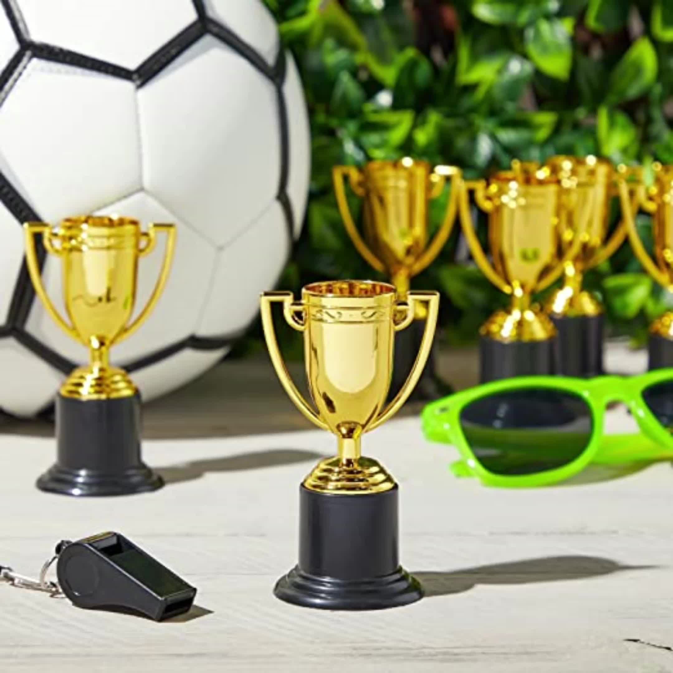 12pcs Plastic Mini Trophies for Party Props Rewards Competitions