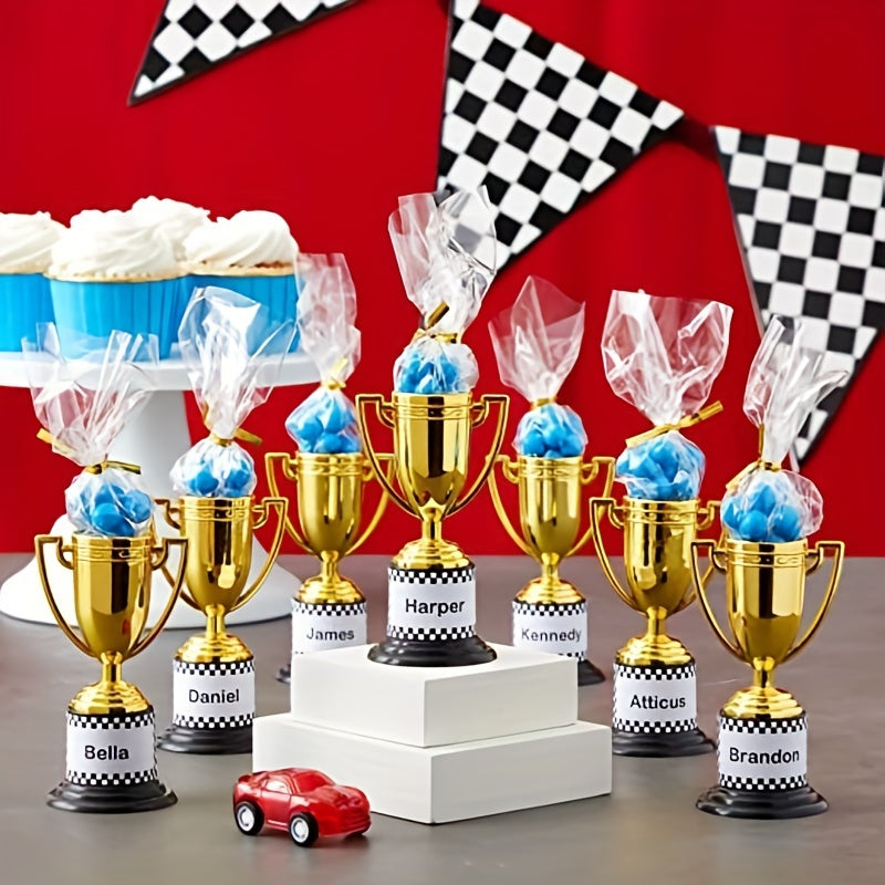 12pcs Plastic Mini Trophies for Party Props Rewards Competitions