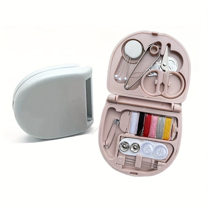 4pcs Mini Portable Sewing Kit With Storage Box Travel & Household Sewing Kit